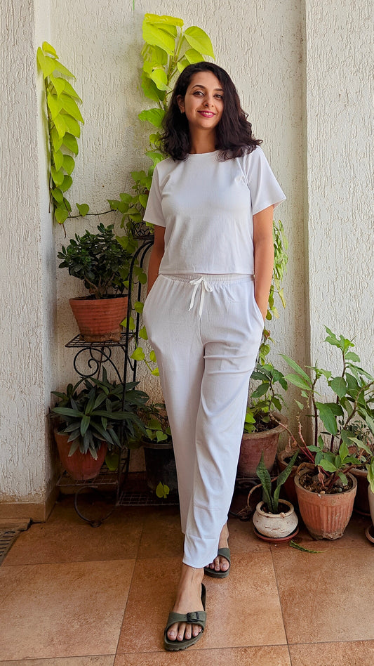 Plain white Co-ord set